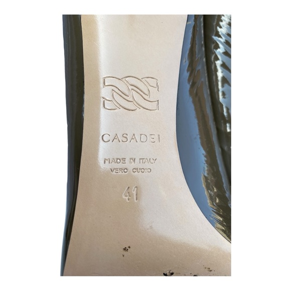 Casadei Scarlet patent leather pointy heels in Pantone color, size US 10, EU 41 - Picture 9 of 13